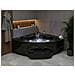 Vasca Idromassaggio Angolare Con Led Cuyabeno 211 X 150 Cm Nero - Foto miniatura 1
