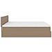 Pouf Letto con Materassi e LED Cappuccino 160x200cm Similpelle - Foto miniatura 9