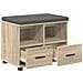 Panca per ingresso con cuscino Rovere Sonoma 60 x 38 x 46 cm - Foto miniatura 1
