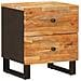 Armadio da Notte con cassetto 2 pcs Marrone 40 x 33 x 46 cm - Foto miniatura 2