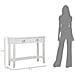 Console Shine Bianca Con Cassetti In Legno E Metallo - Foto miniatura 8