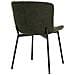 Set 2 Sedie Da Pranzo Maceda In Bouclé Verde Scuro Con Gambe Nere 48x59x83 Cm - Foto miniatura 4