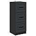 Mobile con Cassetti Nero 33 x 34,5 x 87 cm Legno ingegnerizzato - Foto miniatura 1