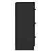 Mobile con Cassetti Nero 33 x 34,5 x 87 cm Legno ingegnerizzato - Foto miniatura 5