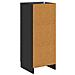 Mobile con Cassetti Nero 33 x 34,5 x 87 cm Legno ingegnerizzato - Foto miniatura 6