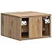 Mobiletto da notte a muro con cassetto 2 pcs Rovere Artigianale - Foto miniatura 7