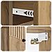 Mobiletto da notte a muro con cassetto 2 pcs Rovere Artigianale - Foto miniatura 8