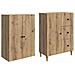 Set di armadi 2 pcs 66 x 34,5 x 90 cm Legno ingegnerizzato - Foto miniatura 3