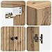 Set di armadi 2 pcs 66 x 34,5 x 90 cm Legno ingegnerizzato - Foto miniatura 7