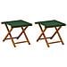 Lettino 2 pcs Legno di Eucalipto Massello Verde - Foto miniatura 1