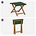 Lettino 2 pcs Legno di Eucalipto Massello Verde - Foto miniatura 6