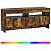 Mobile TV LED Rovere Fumo Legno ingegnerizzato - Foto miniatura 3