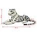 Giocattolo in Peluche Tigre Bianca XXL - Foto miniatura 2