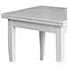 Tavolo In Legno Massello Quadrato Allungabile Shabby Bianco 90x90/180 Cm - Foto miniatura 3