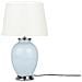 Lampada Da Tavolo In Ceramica In Color Azzurro Brenta - Foto miniatura 1
