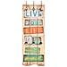 Appendiabiti Da Parete Con 6 Ganci Live Life 120x40 Cm - Foto miniatura 2