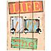 Appendiabiti Da Parete Con 6 Ganci Live Life 120x40 Cm - Foto miniatura 4