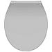 Tavoletta WC Duroplast Chiusura Ammortizzata SLIM GREY Grigia - Foto miniatura 1