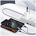 Cavo 3 In 1 Usb A Usb-c Micro-usb E Lightning Fast Charge 1.2m Nylon Intrecciato - Foto miniatura 3