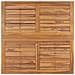 Set Da Pranzo Pieghevole Per Esterni 5pz Legno Massello Di Teak - Foto miniatura 4