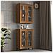 Armadietto Pensile A Parete Rovere Marrone 69,5x34x90 Cm - Foto miniatura 1