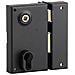 Serratura Verticale Da Applicare Doppio Cilindro Con Quadro Maniglia, Destra, Asse 45mm, 73x125mm, Nero - - Foto miniatura 1