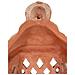 Lanterna Da Esterno In Terracotta 49x11x21 Cm | Lanterne Da Esterno Portacandele Made In Italy | Lanterne Per Illuminazione Giardino - Foto miniatura 3