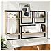 Set Mensole Parete Con Aste 4pz Rovere Sonoma Legno Multistrato - Foto miniatura 1