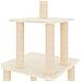 Albero Per Gatti Con Tiragraffi In Sisal Crema 111 Cm - Foto miniatura 4