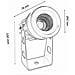 Faretto Led Luce Calda Cob 3.5 W Proiettore Da Giardino Terra Staffa A Parete - Foto miniatura 5