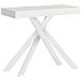 Consolle allungabile 90x40/300 cm Krack bianco frassino gambe bianche - Foto miniatura 1