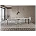 Consolle allungabile 90x40/300 cm Krack bianco frassino gambe bianche - Foto miniatura 4