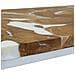 Tavolino Da Salotto In Legno Di Teak E Resina 110x60x40 Cm - Foto miniatura 8
