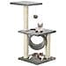 Lusso Casadino -  Albero Per Gatti Con Tiragraffi In Sisal 65 Cm Grigio - Foto miniatura 5