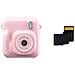 Fotocamera A Stampa Istantanea Dc506 Con Scheda Tf Da 32 Gb Inclusa Pink - Foto miniatura 1