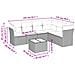Set Divani da Giardino 7pz con Cuscini Grigio Chiaro Polyrattan - Foto miniatura 3
