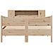 Letto senza Materasso 120x190 cm in Legno Massello di Pino - Foto miniatura 4