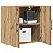 Armadio a muro  Rovere artigianale 60x31,5x60 cm Legno ingegnerizzato - Foto miniatura 3