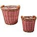 Set Di 2 Vasi Da Fiori In Rattan, Marrone-rosa, Universali - Foto miniatura 6