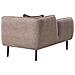 Chaise Longue Versione Destra Chevannes Tessuto Marrone Chiaro - Foto miniatura 4