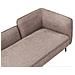 Chaise Longue Versione Destra Chevannes Tessuto Marrone Chiaro - Foto miniatura 5