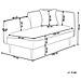 Chaise Longue Versione Destra Chevannes Tessuto Marrone Chiaro - Foto miniatura 8