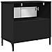 Armadio per Lavabo da Bagno con porta Nero 60,5 x 33,5 x 61 cm - Foto miniatura 8