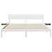 Rete letto con comodini Bianco Legno di pino massello - Foto miniatura 6