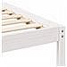 Rete letto con comodini Bianco Legno di pino massello - Foto miniatura 9