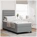 Letto a molle con materasso Grigio chiaro 100 x 200 cm Tessuto - Foto miniatura 2