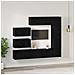 Set mobile TV 8 pcs Rovere nero 30.5 x 30 x 90 cm - Foto miniatura 4