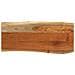Piano Tavolo 90x40x3,8 cm Rettangolare Legno Acacia Bordi Vivi - Foto miniatura 1