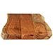 Piano Tavolo 90x40x3,8 cm Rettangolare Legno Acacia Bordi Vivi - Foto miniatura 4