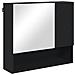 Set di mobili per il bagno con porta 4 pcs Nero 61 x 35 x 64 cm - Foto miniatura 6